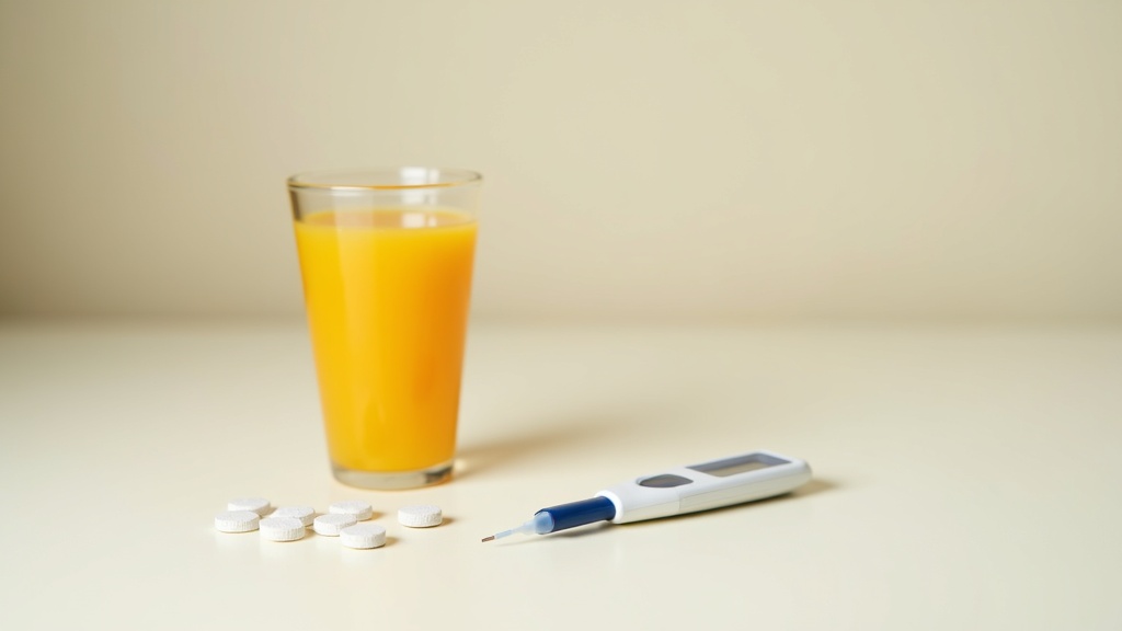 Medications and certain liquids, such as orange juice, can be a quick "fix" on low blood sugar.